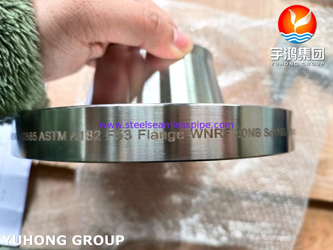 ASTM A182 F53 UNS S32750 최고 듀플렉스강 단조 플랜지 B16.5