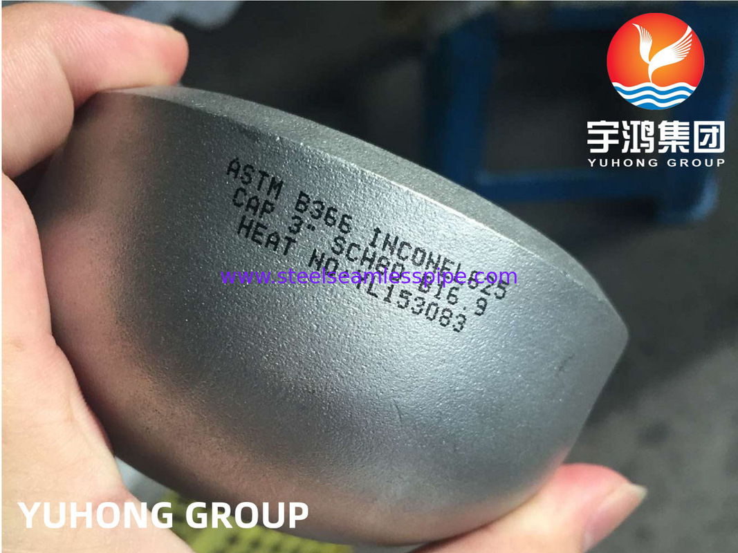 ASTM B366 INCONEL625 캡 UNS NO6625 DIN 2.4856 엉덩이 용접 체결