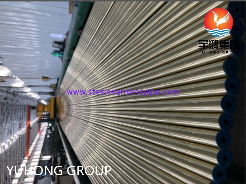 ASTM B111 C44300 O61 열교환기용 이음매 없는 구리 튜브 황동 구리 원형 튜브