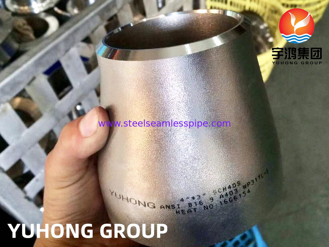 ASTM A403 WP317L 스테인리스 스틸 중심 절감기