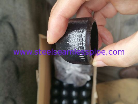맞댄 용접 이음쇠, ASTM A234 WPB의 모자, BW B16.9, SCH STD, SCH40의 SCH80 검정 회화