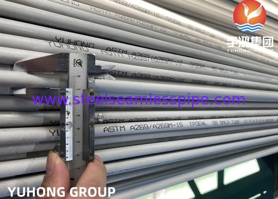 밝은 단련된 이음새가 없는 스테인리스 관 ASTM A269 TP304/304L 11*0.5*3000mm