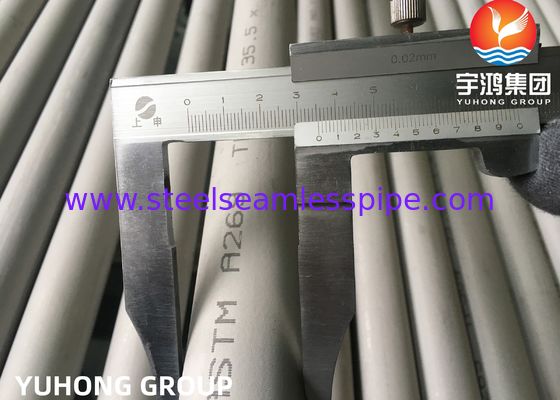 스테인레스 강 인발관 ASTM A269 TP304L 16 Ｘ 1 Ｘ 6000 밀리미터는  단련하고 소금물에 절였습니다