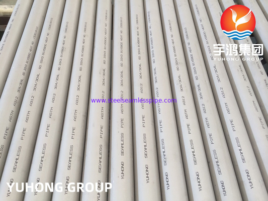 ASTM A312 TP304L 식품 및 음료용 스테인리스 스틸 무선 파이프