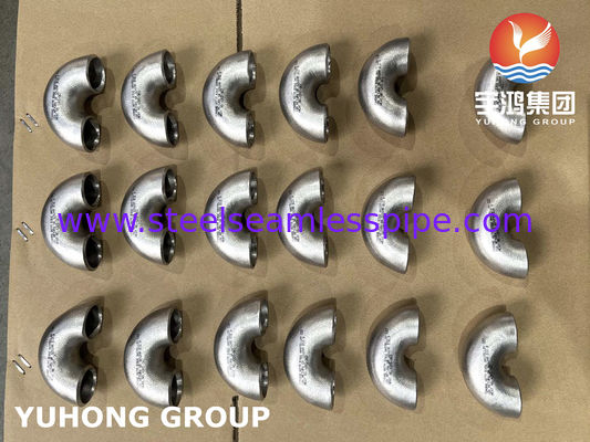 Hastelloy C22 / N06022 180° LR 엘보 | ASTM B366 니켈 합금 부식성 서비스용 맞대기 용접 피팅