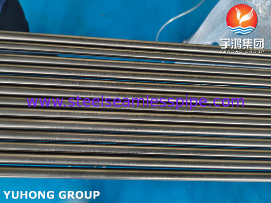 니켈 합금 이음매 없는 관, ASTM B622/ B619 /B626 UNS N10276 (C-276 / 2.4819 ) 하스텔로이 파이프