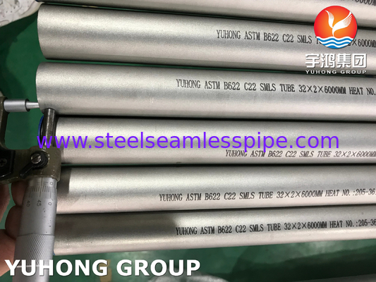ASTM B622 하스텔로이 C22 2.4602 석유 및 가스 산업용 니켈 합금 철강 튜브