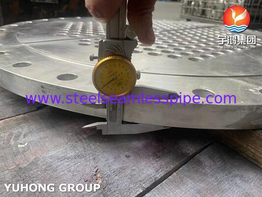 ASME SA240 SS304 스테인리스강 열교환기용 고정 튜브시트