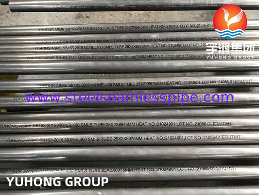 ASTM B163 니켈 합금 튜브 심리스 튜브 모넬 400 열 교환기 응축기 적용