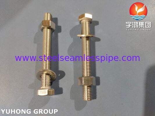 수퍼 듀플렉스 접착제 ISO4017 S32205 2205 듀플렉스 스틸 헥스 볼트 견과류 세척기