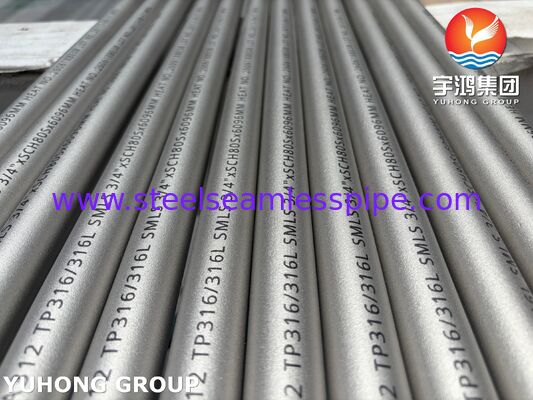 화학 및 산업용 ASTM A312 TP316/316L 이음매 없는 스테인리스강 파이프