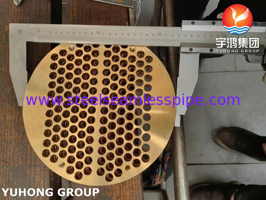 ASME SB171 C46400 껍질 및 튜브 열 교환기 용 구리 합금 튜브 잎