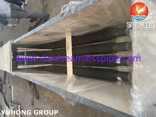 폐열 회수 시스템용 ASTM A335 P9 톱니형 핀 튜브