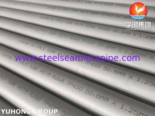 ASTM A268 TP430 1.4016 열 교환기용 무선 스테인리스 스틸 튜브