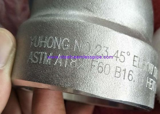 ASTM A182 F60 1 -4 CL.3000# 팔꿈치 TEE 스웨이지 환원제 B16.11 듀플렉스강 안출된 맞춤