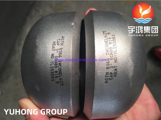 강관이음, ASTM B366 인코넬 625 / UNS N06625 니켈 합금 버트 접합 캡
