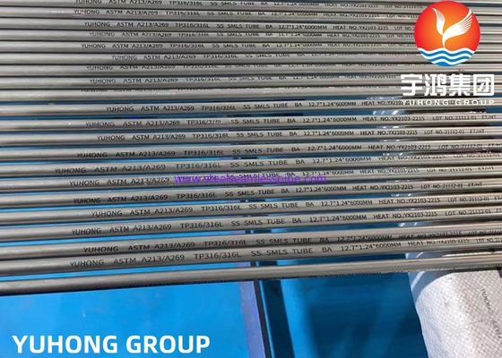 ASTM A269/ASME SA269 TP316L 크기: 10*0.65*6000mm
