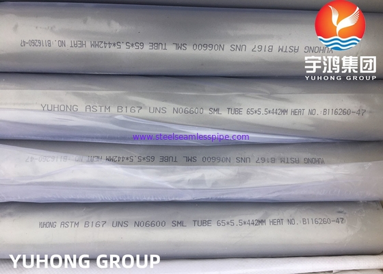 니켈 합금 인발관 인코넬 인코넬 600 / 불순물 600 / UNS N06600 파이프 ASME SB167
