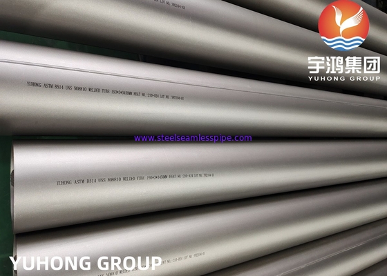 인콜로이 800H 파이프, 니켈 합금 용접관 ASTM B514 B163 B407