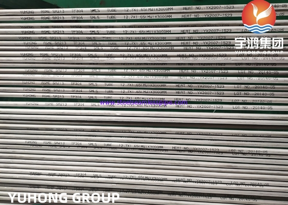 ASME SA213 TP304, 1.4301, S30400 열 교환기용 스테인리스 스틸 톱리스 튜브