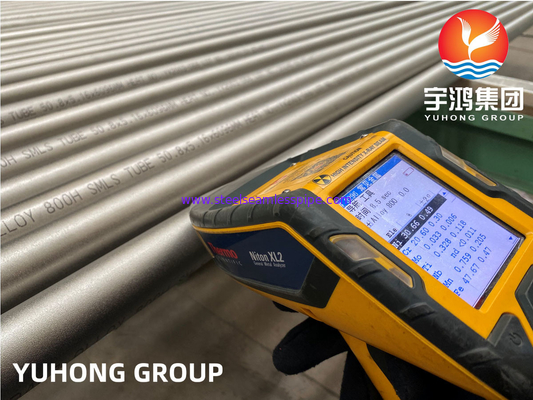 인콜로이 800/ 800H는 소금에 절인 합금 파이프와 풀림된 표면 ASTM B163 ASTM B515를 니켈도금합니다