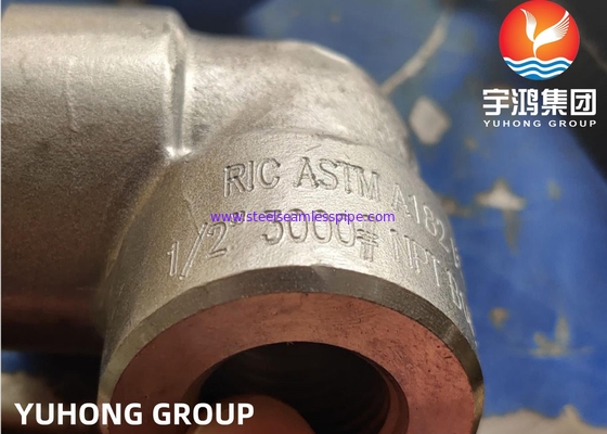 안출된 90 DEG 소켓 웰드 팔꿈치 차원   4 ASTM A182 F53에 대한 NPS 1/2
