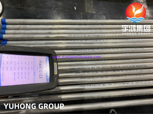 ASTM B161 ASME SB163과 니켈 합금강 이음새가 없는 하스텔로이 C22 파이프