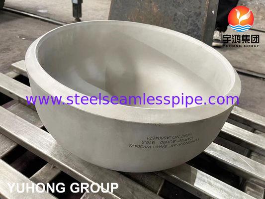 ASME SA403 WP304-S 스테인리스 스틸 엔드 캡 맞대기 용접 피팅 B16.9