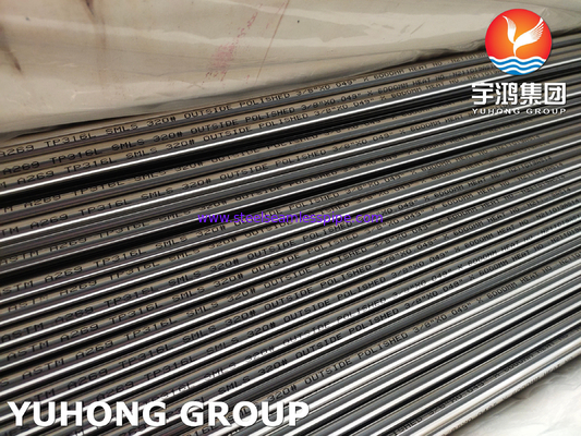 닦인 ASTM A269 TP316L 스테인레스 강 인발관 정확성 밝은 어닐링된 320